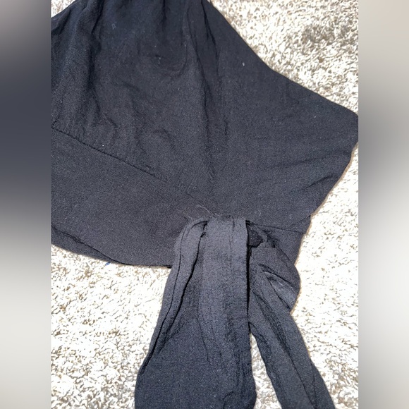 Free People One Shoulder Carmen Crop Top Black Size XS - Picture 3 of 9